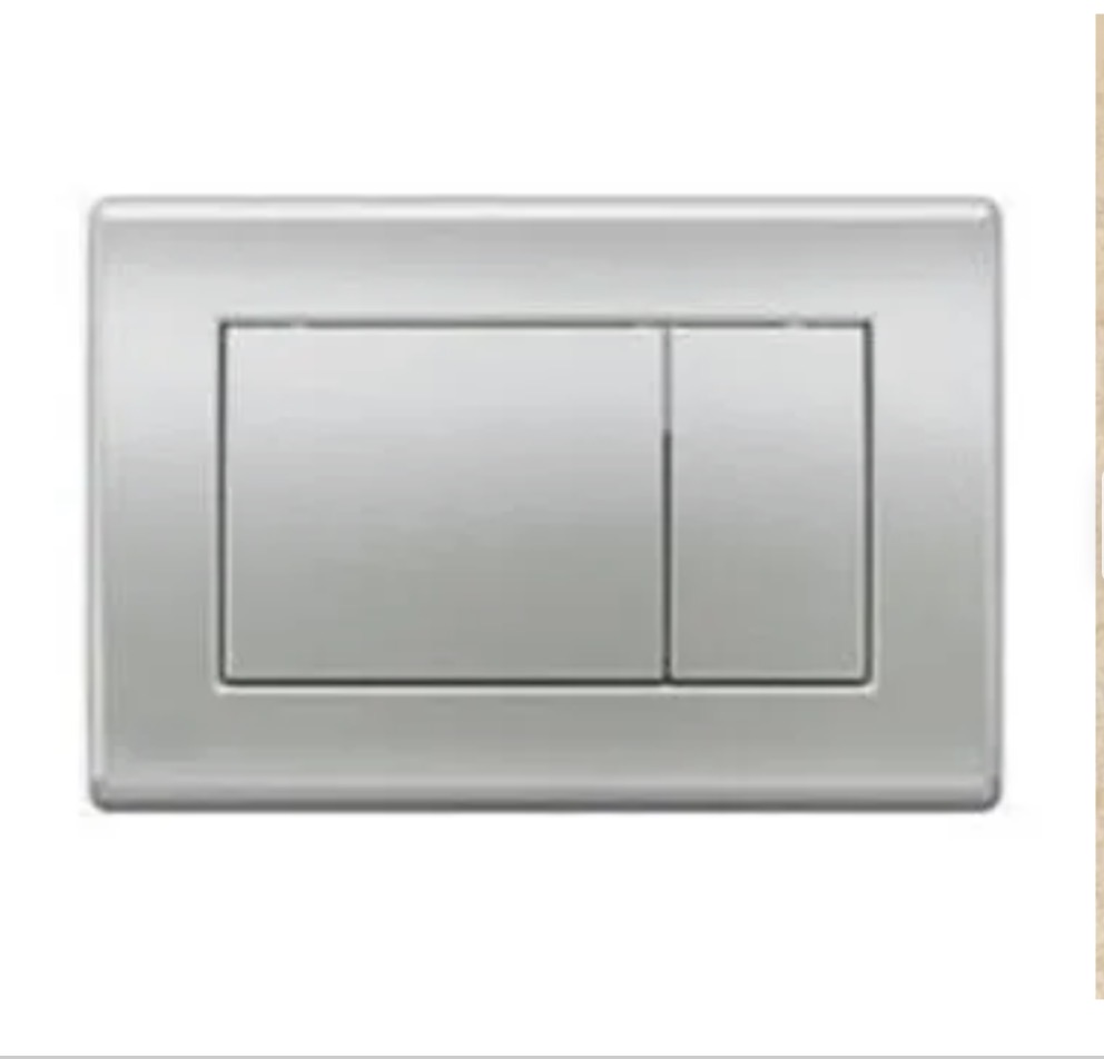 bouton poussoir chromé teka