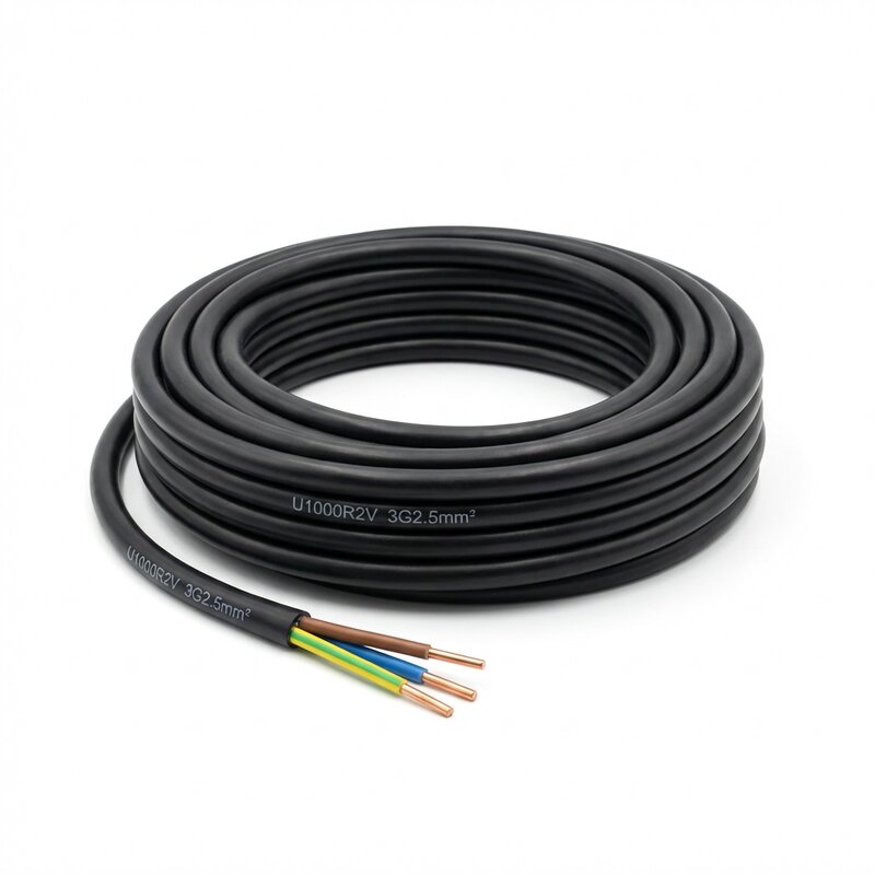Câble rigide U1000 R2V 3G2,5 — couronne 100 m