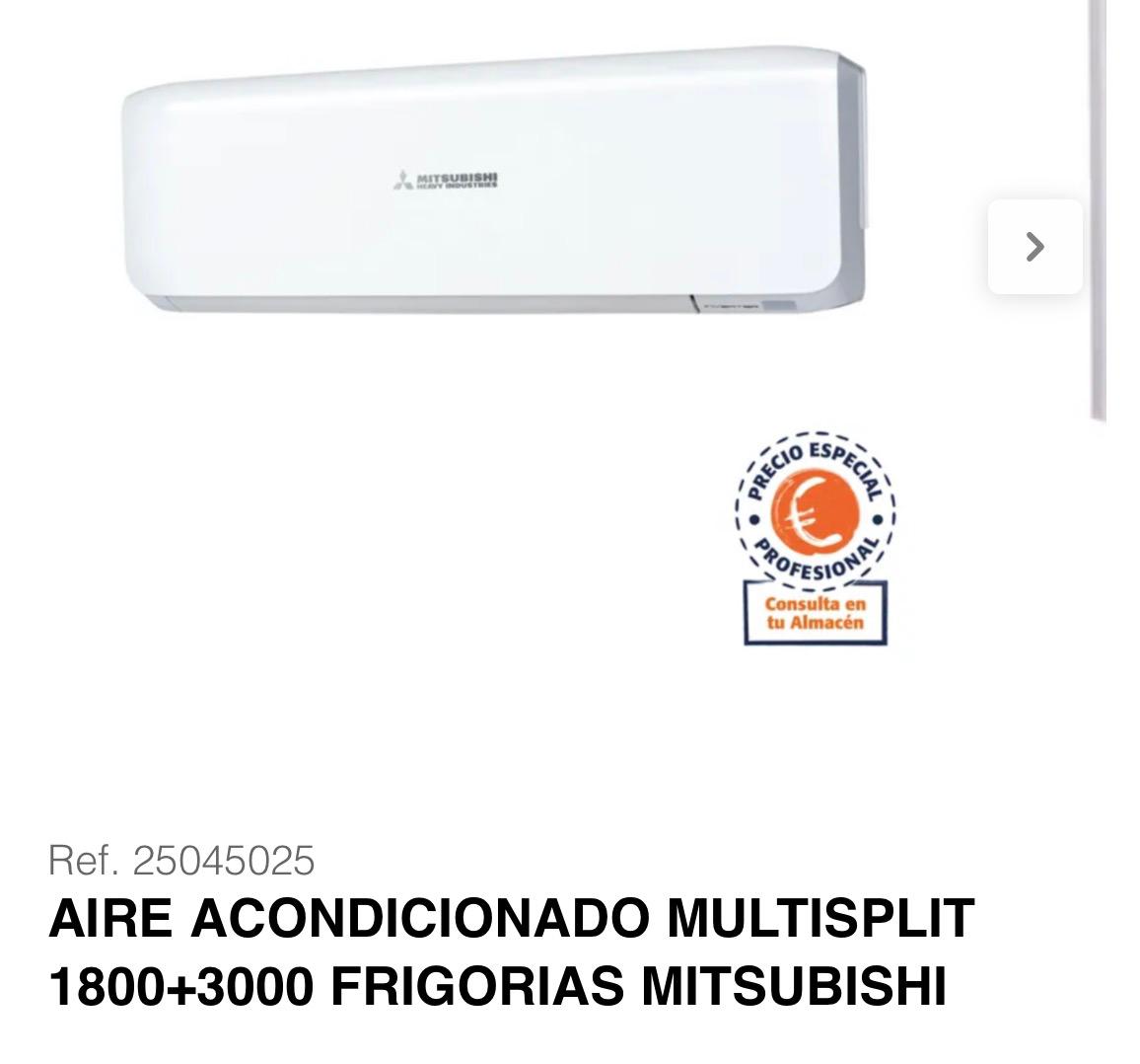 Clim multisplit Mitsubishi 1800+3000 frigories