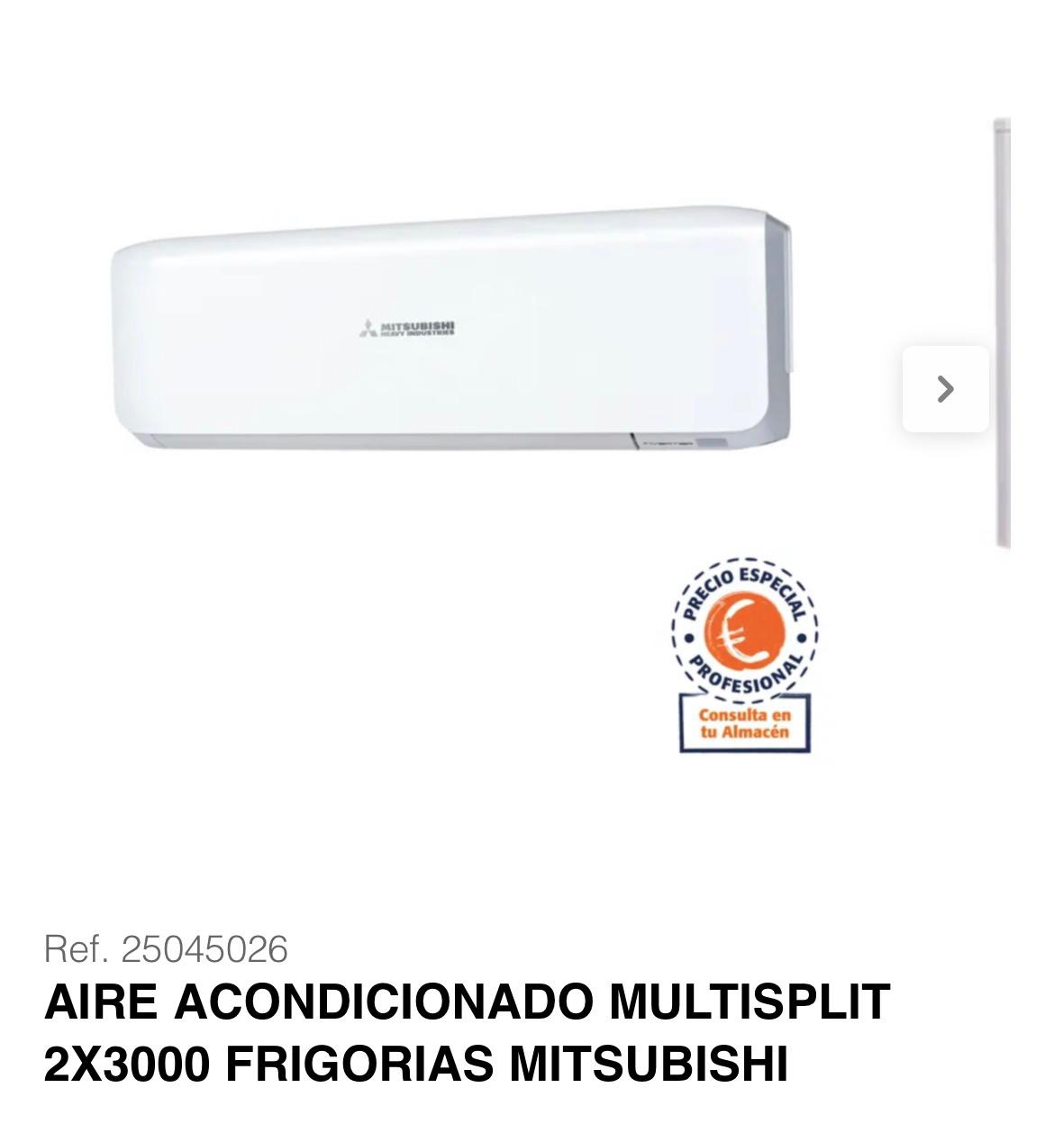 Clim multisplit Mitsubishi 2 × 3000 frigories