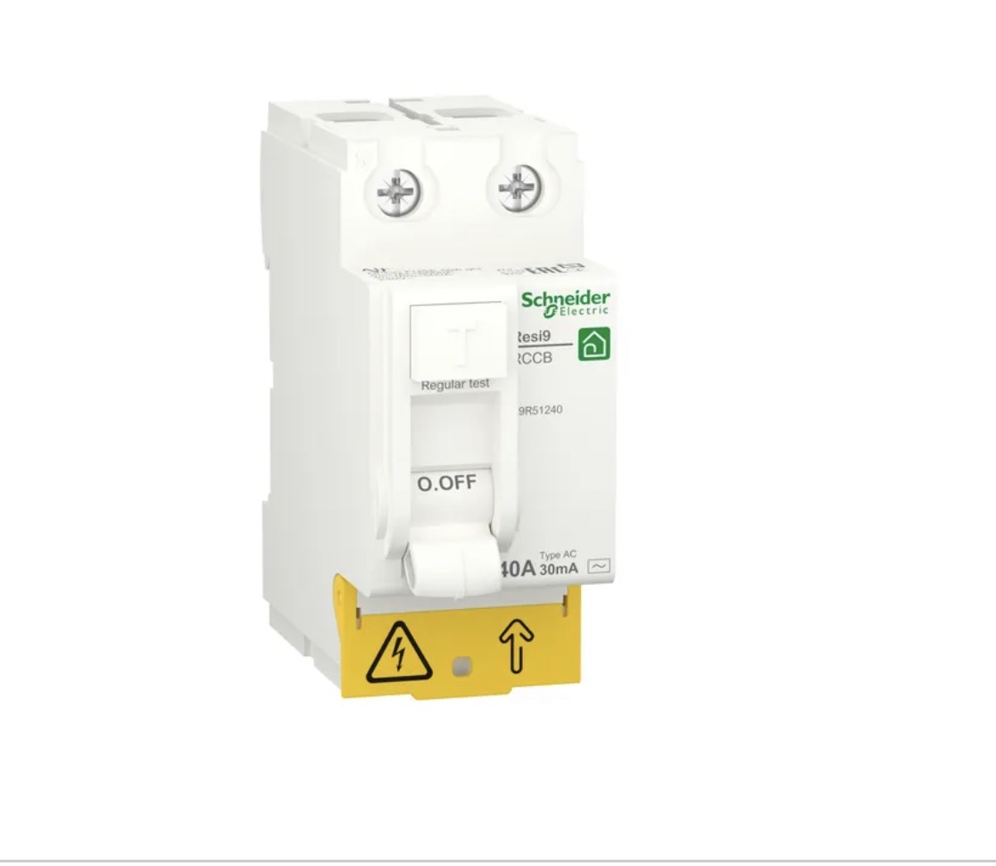 Disjoncteur 2P 40A 30mA AS Schneider