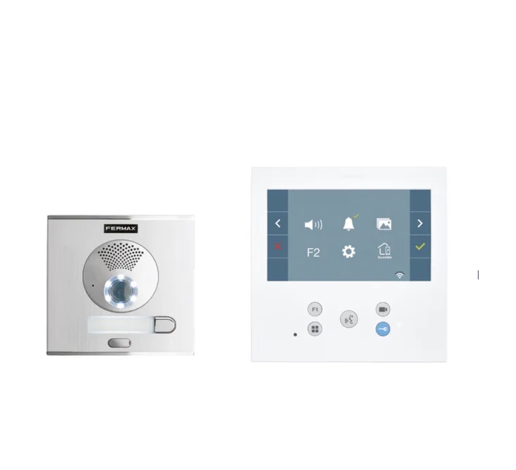kit interphone vidéo WI-Fi  fermax , 2 fils , écran 7 pouces , 1 maison