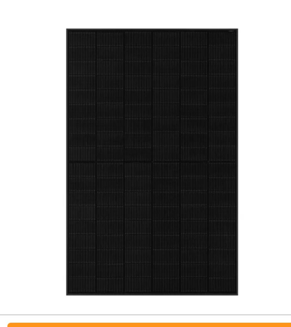 Panneau solaire monocristallin full black