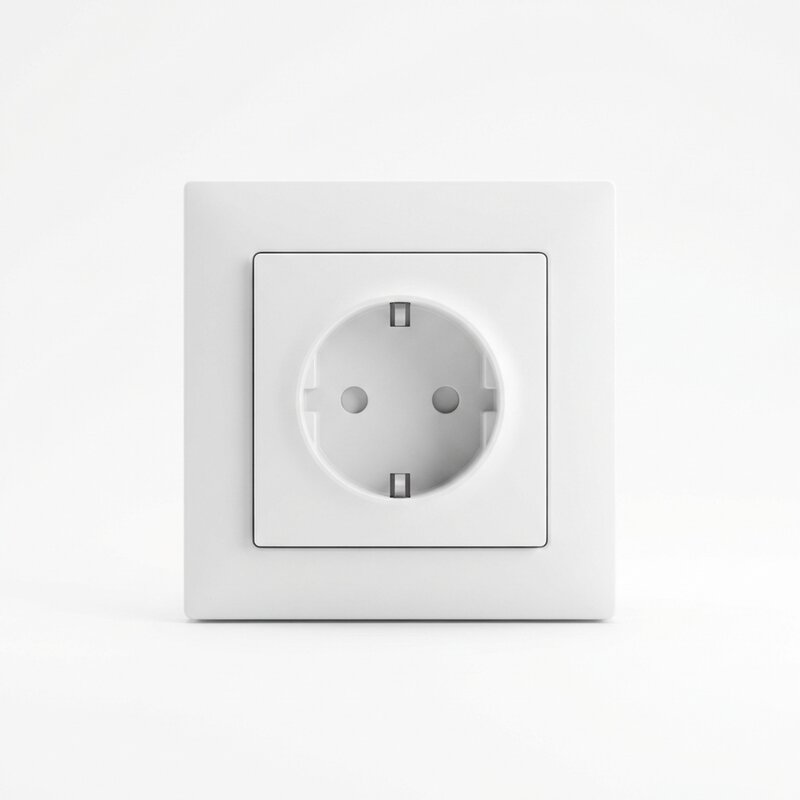 Prise 2P+T Schneider Odace blanche